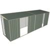 Build-a-Shed 1.5 x 6 x 2m Sliding Door Tunnel Shed With 3 Sliding Side Doors - Green