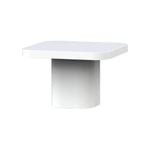Deck Outdoor Concepts Carlisle Outdoor Concrete Square Coffee Table 60 cm in White