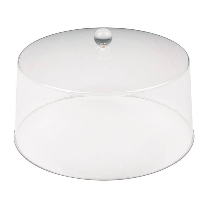 Olympia Display Cover Kristallon Polycarbonate Clear 308x190mm Catering Food Display Cake Dome