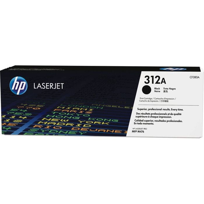 Hp 312a Original Laser Toner Cartridge - Black - 1 Each - 2400 Pages