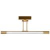 Brilliant 50cm Brass Tri Colour LED Adjustable Carlo Picture And Vanity Light
