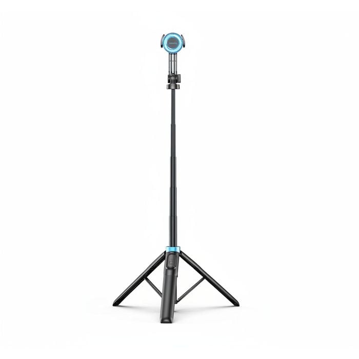 Magnetic Phone Tripod for Magsafe - 163cm Selfie Stick with Remote for iPhone 15 14 13 12 Series & All Phones