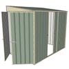 Build-a-Shed 1.5 x 2.3 x 2m Single Sliding Side Door Skillion Shed - Green