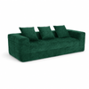 Airluxe Maren Green 229cm 3 Seater No Assembly Compressed Lounge Sofa