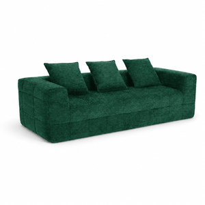 Airluxe Maren Green 229cm 3 Seater No Assembly Compressed Lounge Sofa