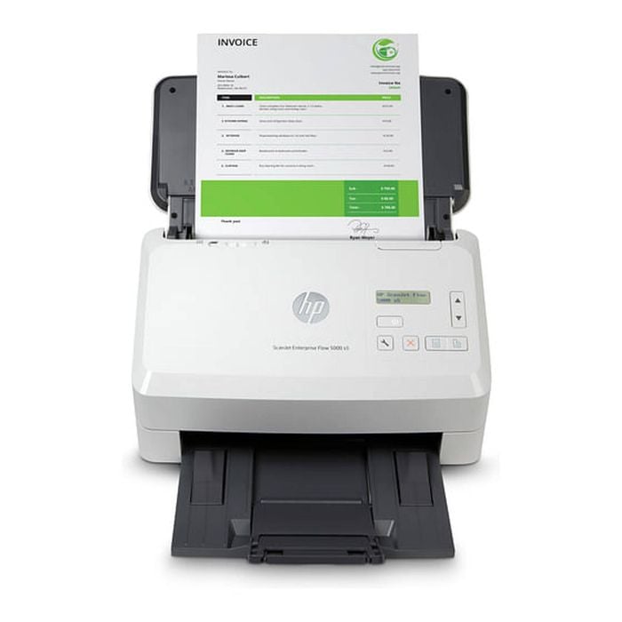 HP Scanjet Enterprise Flow 5000 s5 Sheet-Fed Scanner White [6FW09A]