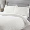 Luxor Single White Teddy Fleece Soft Warm Quilt Doona Duvet Cover  Set