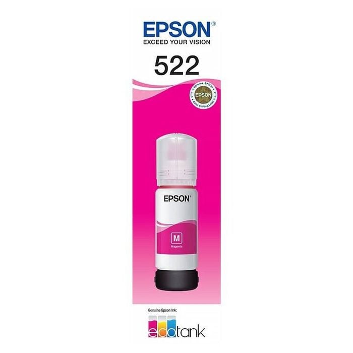 Epson Epson T522 Magenta EcoTank 522 Ink Toner Bottle C13T00M392 Genuine Original