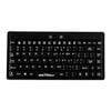 Seal Shield Seal Silk Mini Glow Waterproof Silicone Keyboard Black [s89g]