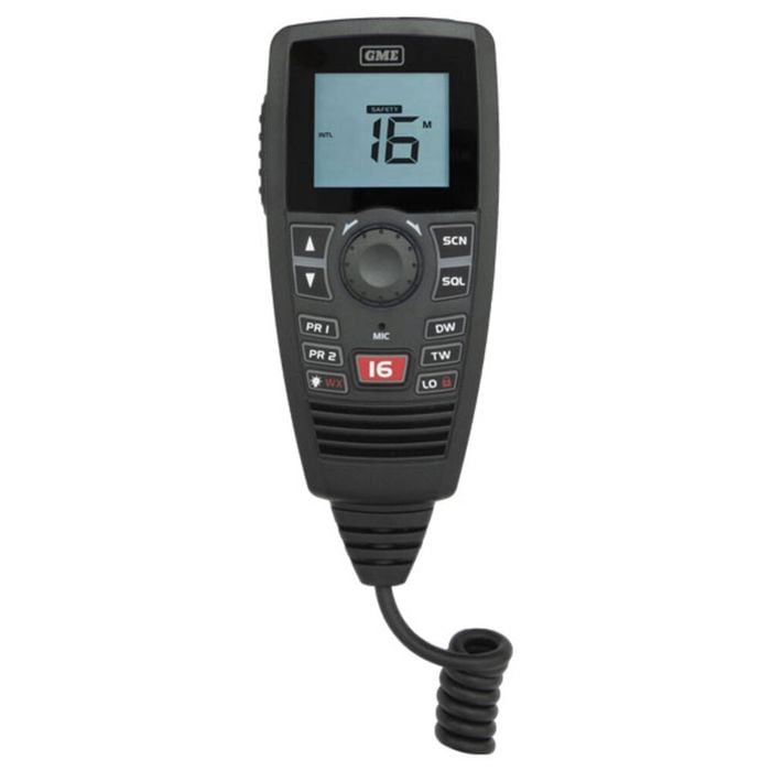 Gme Mc750b Wp Lcd Speaker Mic - Suits Gx750b - Black