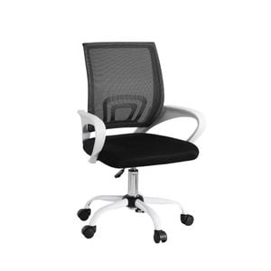Artiss Mesh Office Chair Lumbar Support Mid Back Ergonomic Computer Chair White