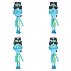4PK Paws & Claws Under The Sea Plush Squeaky Toy Jelly Fish Dog Toy 45x16x6cm