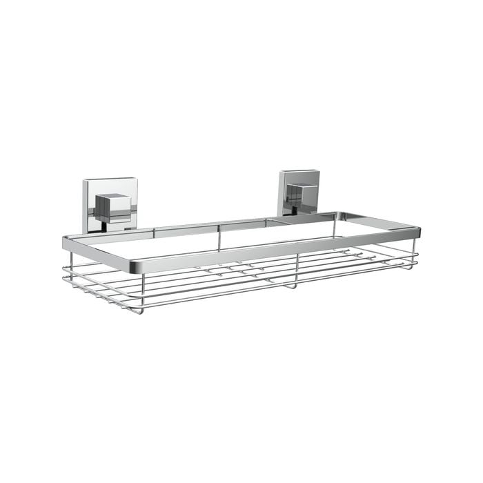 Fusion-Loc 26kg Stainless Steel Suction Bathroom Shelf - Stainless Steel