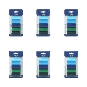 6x 5pc Malli Cool Shades 180m Plastic Spool Sewing Diy Garment Thread