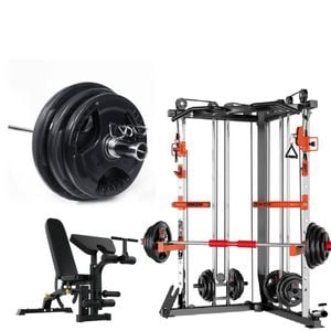 SmartFit C1 with Multi Functional Bench and 100kgs Weights Package