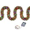 Christmas LED Tinsel Garland with Lights [Green]