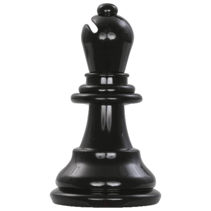 Plastic Black Bishop - From A 20cm Set