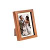 Nicola Spring Acrylic 3d Box Photo Frame With 4" X 6" Mount - 5" X 7"  - Dark Wood