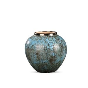 SOGA 21x22cm Ceramic Vase – Light Blue