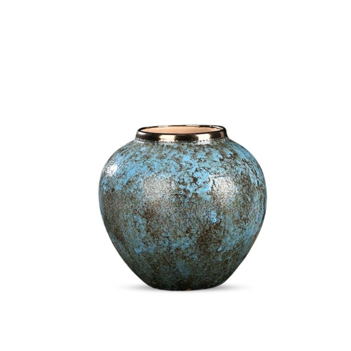 SOGA 21x22cm Ceramic Vase – Light Blue