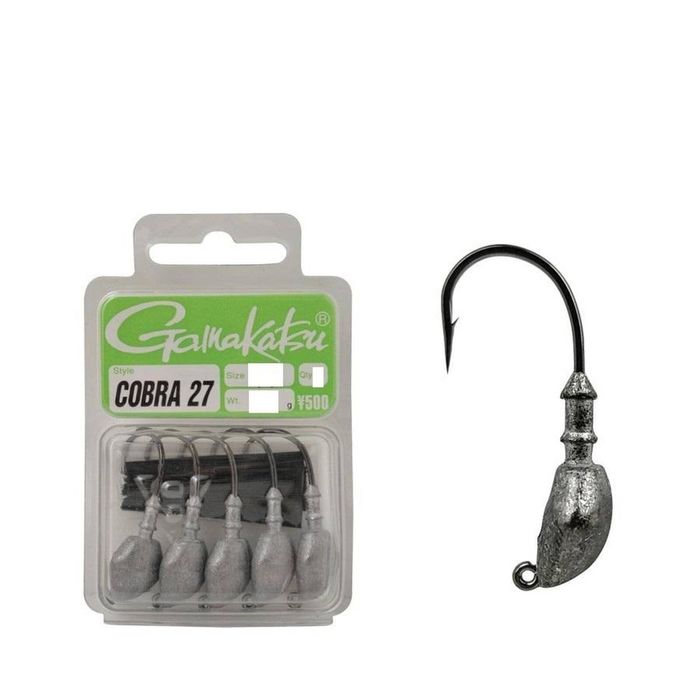 Gamakatsu Cobra 27 Wide Head Heavy Duty Fishing Jig Head 1/4oz 1/0