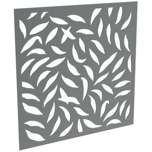 ProtectorAl 300-1200w x 300-1200h Monument Large Leaf Unframed Solid Aluminium Decorative Panel