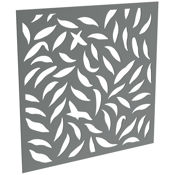 ProtectorAl 300-1200w x 300-1200h Monument Large Leaf Unframed Solid Aluminium Decorative Panel