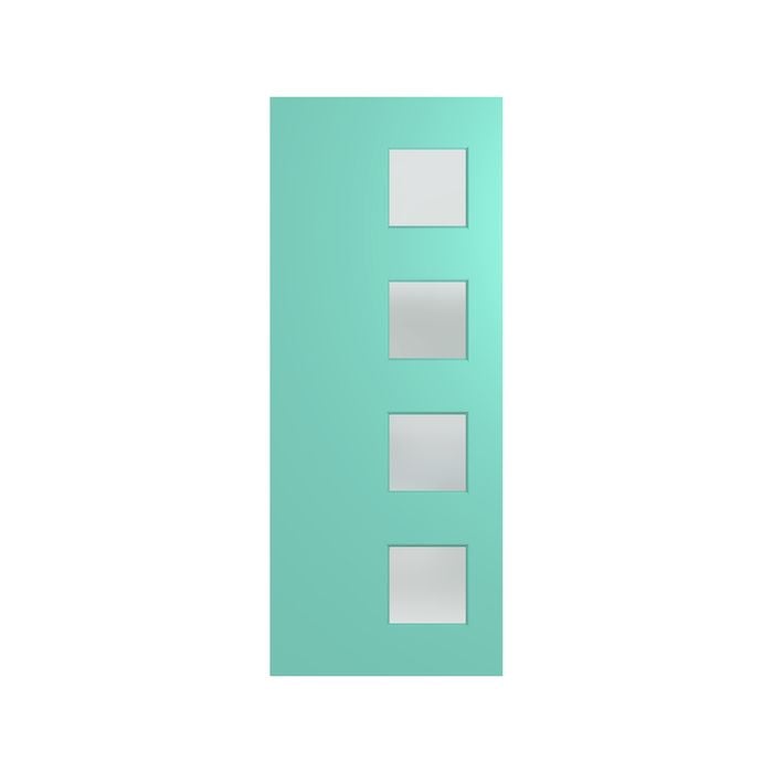 Hume Doors 1980 x 860 x 40mm Newington XN7 Glazed Etchlite Entrance Door