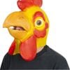 Full Head Rubber Chicken Mask Rooster Animal Fancy Dress Latex Halloween Hat