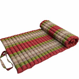 Handmade Thai Kapok Roll Up Mattress - Organic Kapok Sleeping Mat, Yoga Daybed and Floor Futon