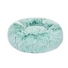PaWz Dog Calming Bed Donut Nest Soft Plush Teal L