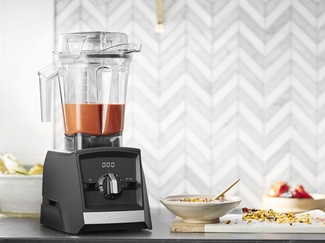 Blender on a kitchen bench.