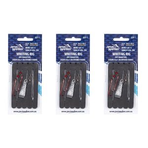 3x Jarvis Walker Paternoster Whiting Rig with 30g Sinker Size 6