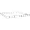 vidaXL Dog Kennel Black Steel Outdoor Puppy Enclosure Dog Pet Supply Cage
