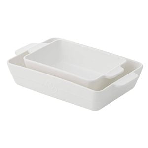 Ladelle Essentials White Set Of 2 Baking Dishes