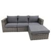 Compact Amani Storage Lounge Setting - Grey Storm