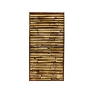 Lattice Makers 1800 x 900mm Yellow Framed Bamboo Screen