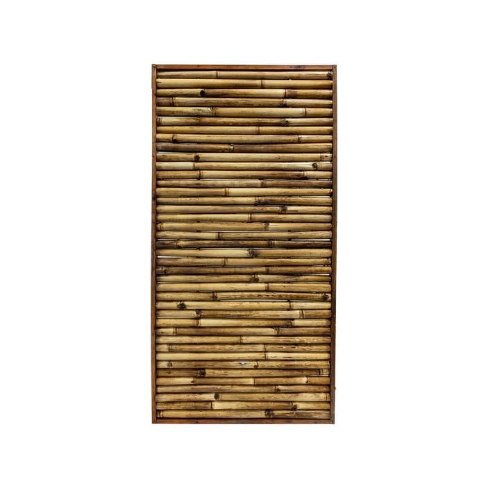 Lattice Makers 1800 x 900mm Yellow Framed Bamboo Screen