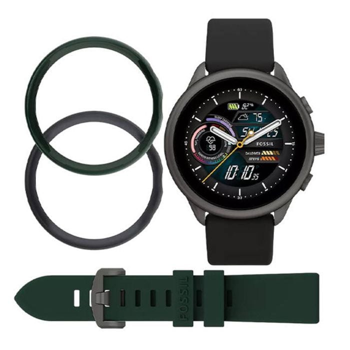 Fossil Gen Wellness Edition Smartwatch Black Silicone and