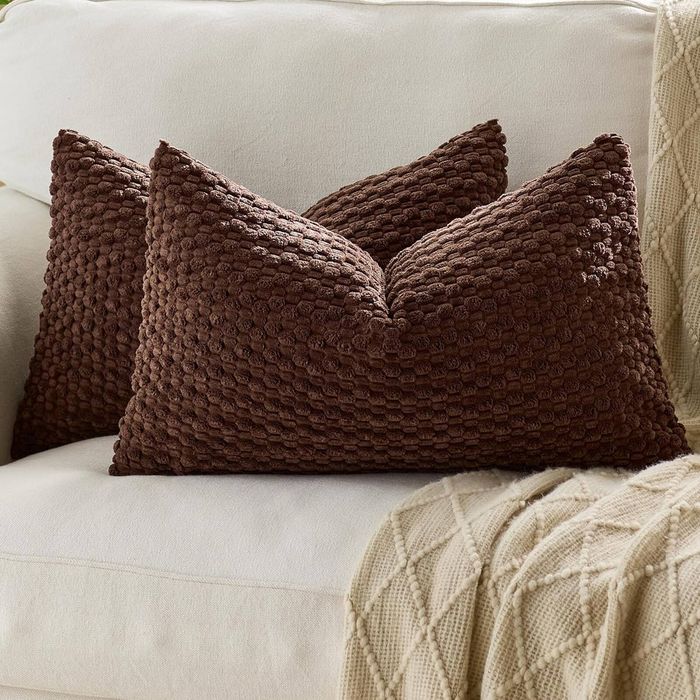 Gioia Casa 2-Pack Bubble Corn Cushion Covers 30cm x 50cm - Brown