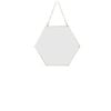 Hexagon Hanging Wall Mirror Decor (Gold Color)