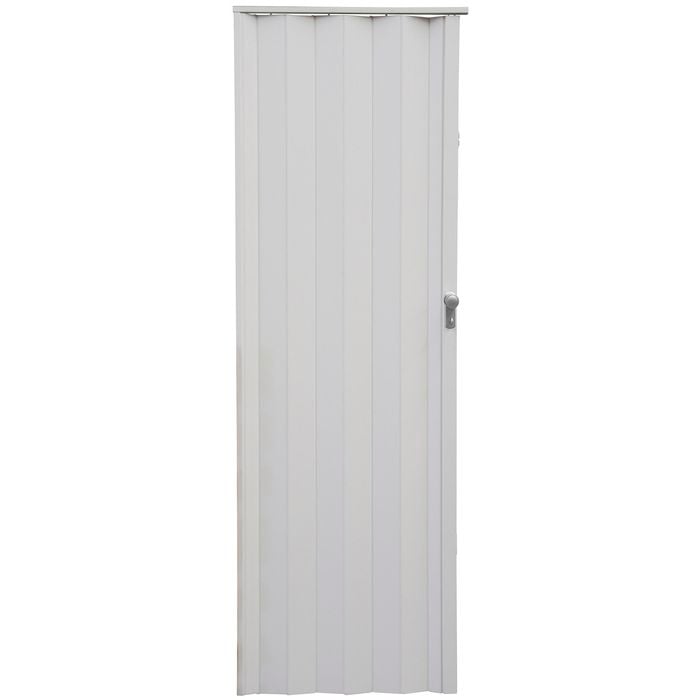 Pillar 820 x 2400mm White Taupo PVC Concertina Door