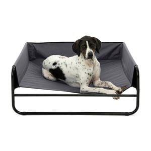 Charlie's High Walled Outdoor Trampoline Dog Bed Grey - Small