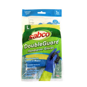 Sabco Large Handsaver DoubleGuard Gloves - 1 Pair