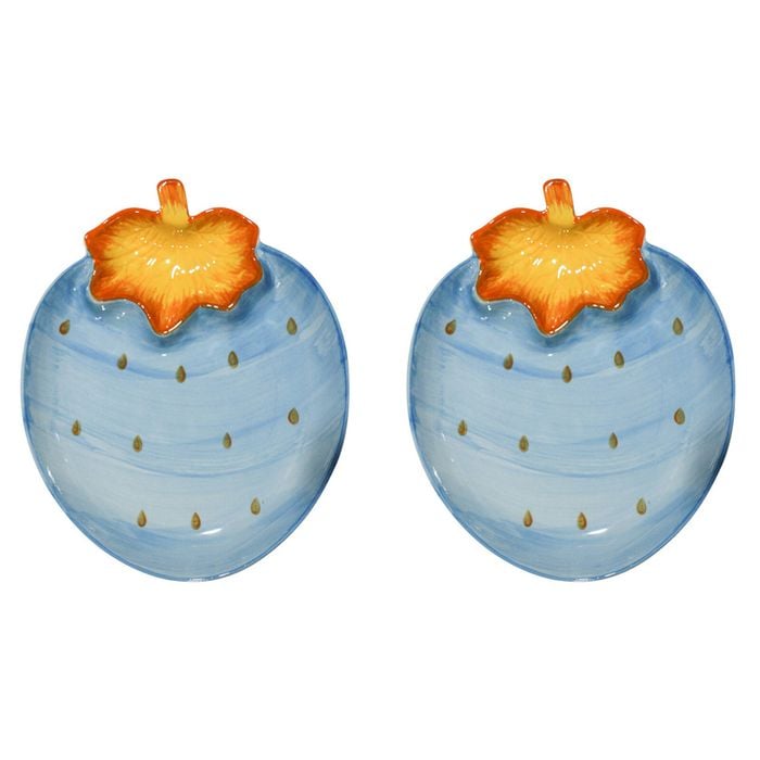 2PK LVD Ceramic Blueberry 29.5cm Plate Snack/Nuts Serving Dish
