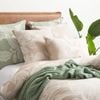 Renee Taylor Bentley Cotton Jacquard European Pillowcase 65x65cm Nude