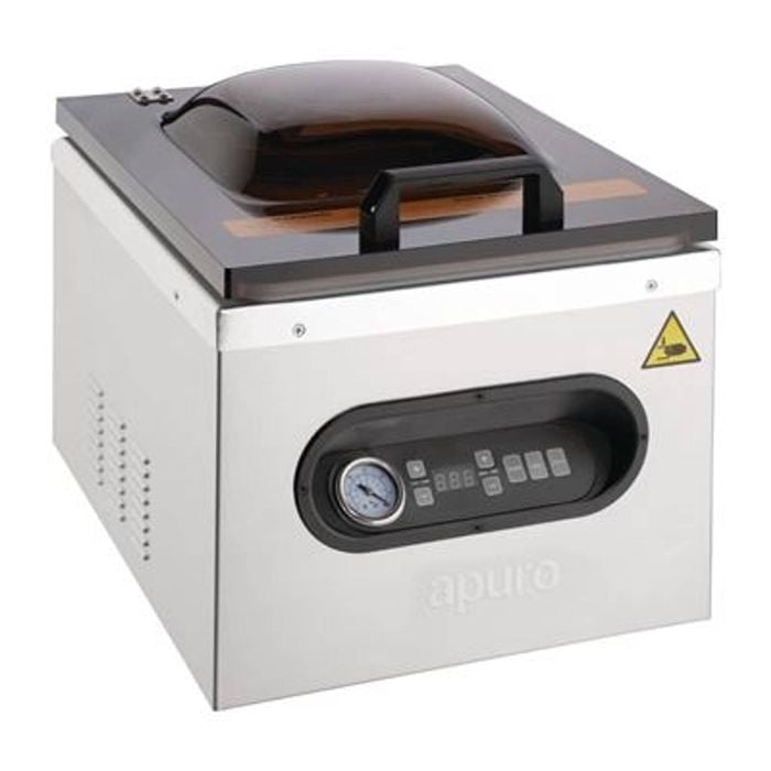 Apuro Chamber Vacuum Sealer 9ltr Commercial Kitchen Vac Pack Machine 366x425x359mm Stainless Steel Dk208-a
