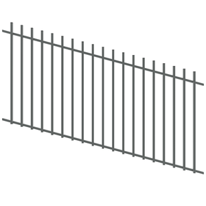 ProtectorAl 1201-2400W x 1200H Monument Batten Pool Fence Panel Raked Up to 15º