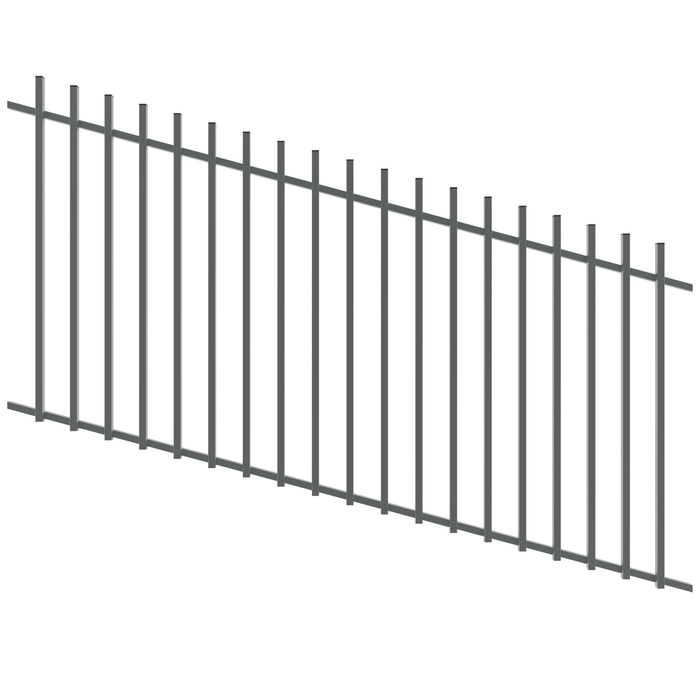 ProtectorAl 1201-2400W x 1200H Monument Batten Pool Fence Panel Raked Up to 15º