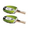 2PK Sunflex Plus A13 Table Tennis Bat/Paddle for Starters No Sponge Pips In